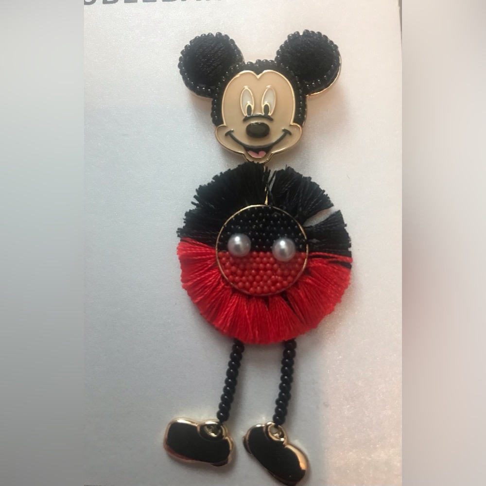 BAUBLEBAR Disney Mickey Mouse Statement Drop Earrings NWT